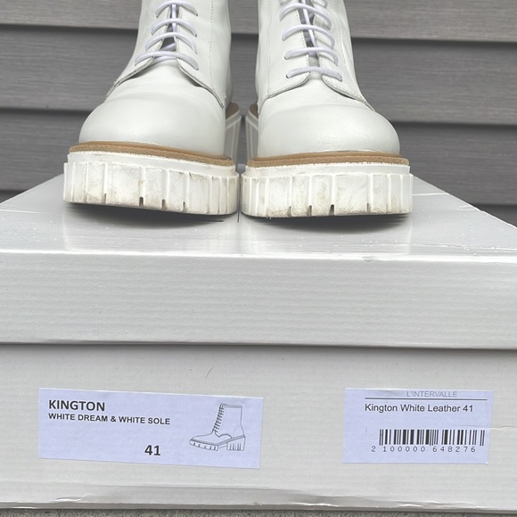 L’Intervalle Kington White Leather White Sole Chunky Boot EU41 - Picture 11 of 11